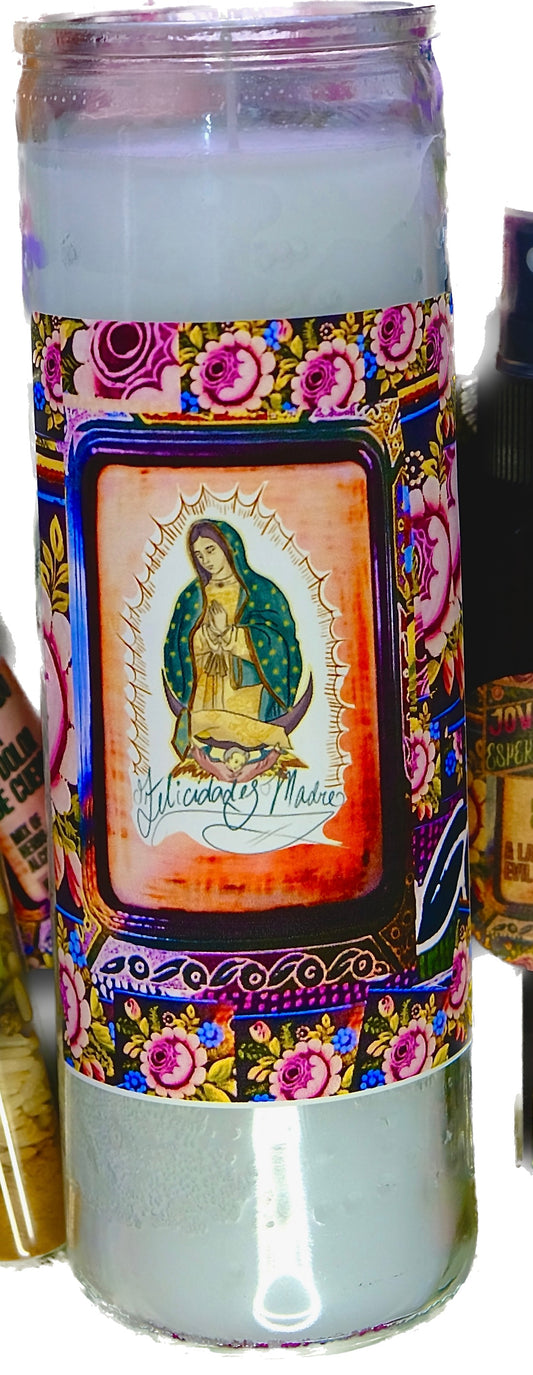 Virgen de Guadalupe 7 day blessing candle